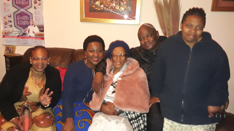 Me and Mama with a few stalwarts from the family.
